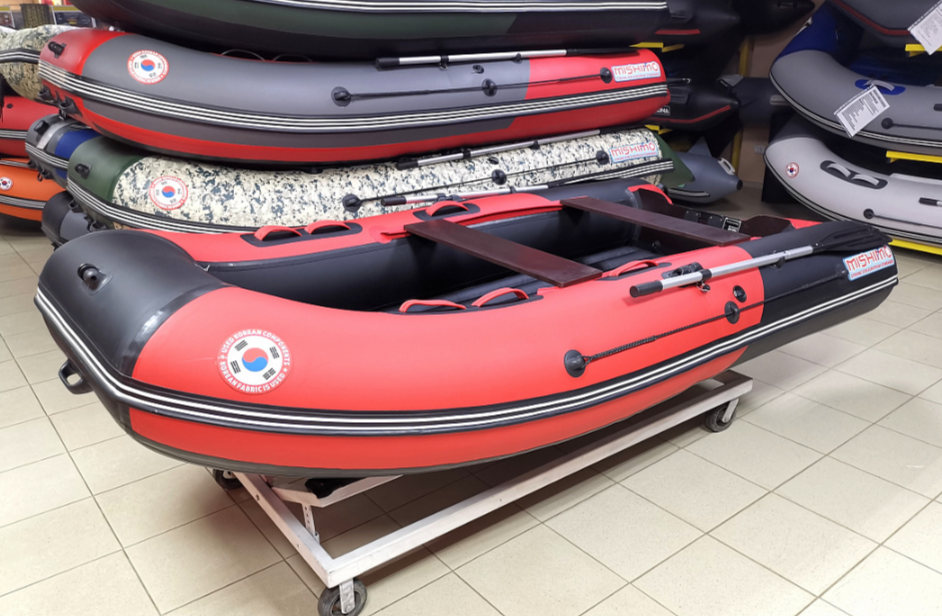 КОМПЛЕКТ Лодка MISHIMO PRO 350 + ЛОДОЧНЫЙ МОТОР MARLIN MP 9.9 (20) AMHS PRO в Симферополе