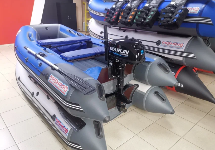 КОМПЛЕКТ ЛОДКА MISHIMO LITE 315 + МОТОР 5л.с в Симферополе