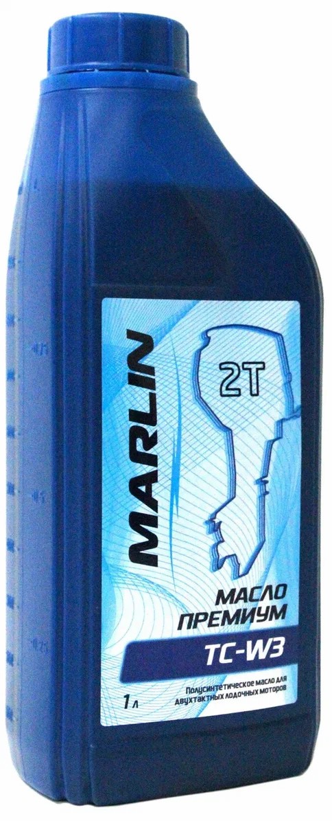 МАСЛО ПОЛУСИНТЕТИЧЕСКОЕ MARLIN ПРЕМИУМ 2Т, TC-W3, 1 ЛИТР в Симферополе