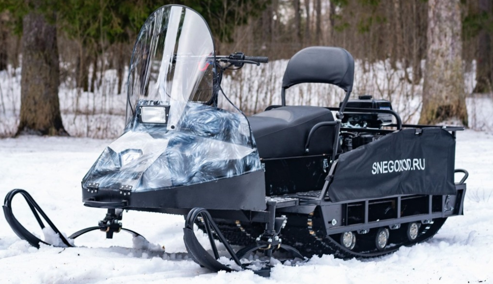 Миниснегоход Бурлак Егерь Экспедитор 17 л.с. , реверс, тормоз, капот белый в Симферополе