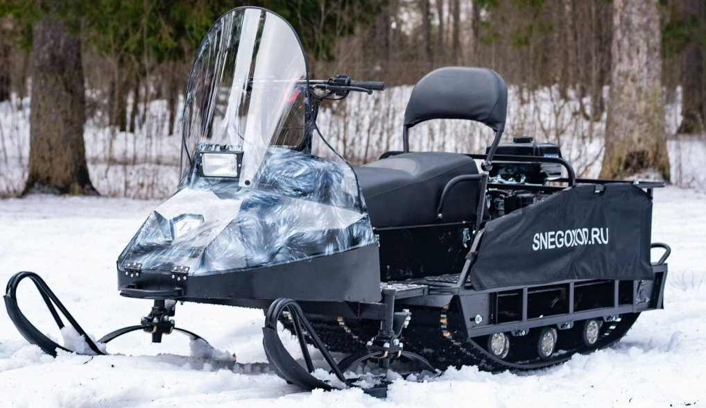 Миниснегоход Бурлак Егерь Экспедитор 17 л.с. , реверс, тормоз, капот белый в Симферополе