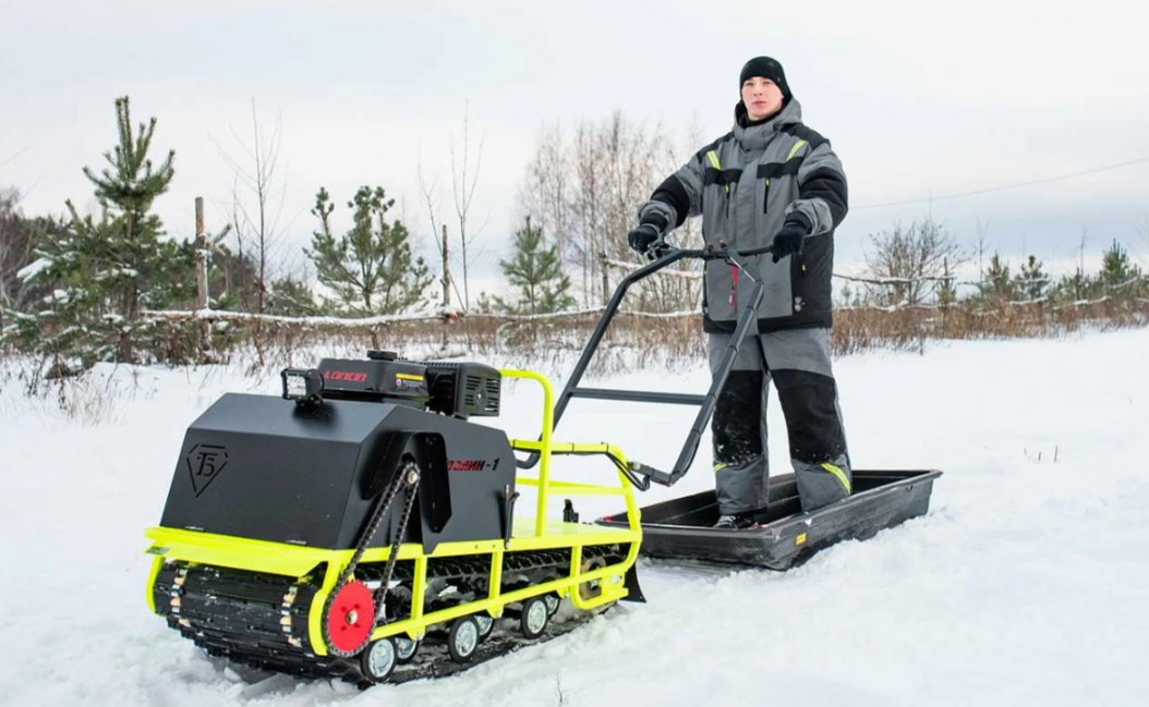 Мотобуксировщик Бурлак ХОЗЯИН-1 (капот ткань) в Симферополе