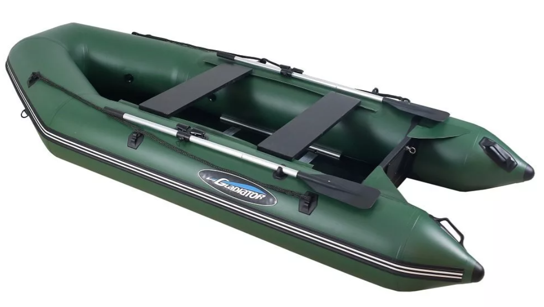 МОТОРНО-ГРЕБНАЯ ЛОДКА ПВХ GLADIATOR А 340 ТК С ФАНЕРНЫМ ПОЛОМ в Симферополе