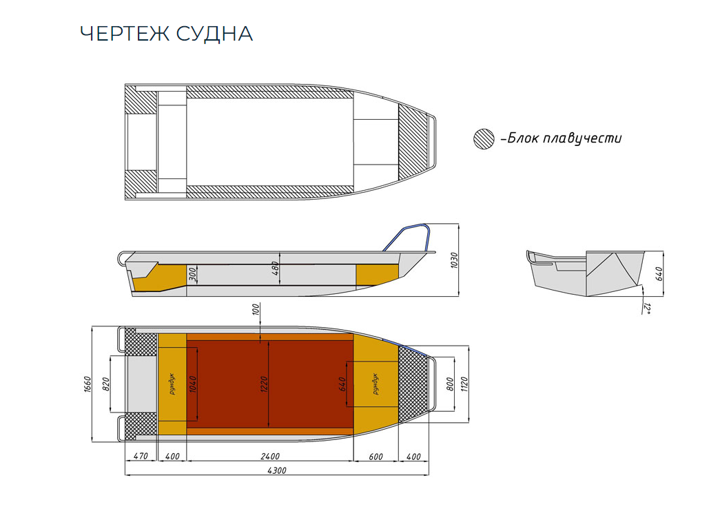 Алюминиевая лодка  Wyatboat-430 Master в Симферополе