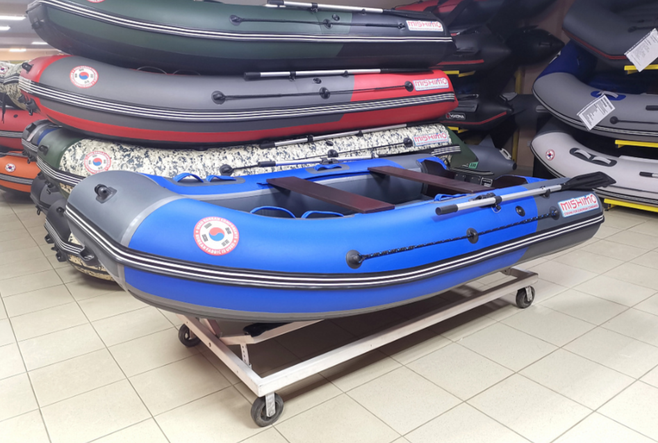 КОМПЛЕКТ Лодка MISHIMO PRO 350 + ЛОДОЧНЫЙ МОТОР MARLIN MP 9.9 (20) AMHS PRO в Симферополе