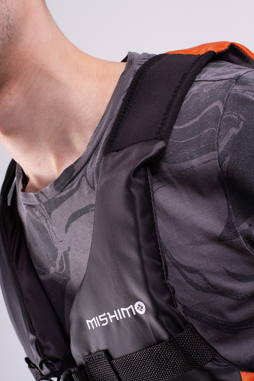 Жилет спасательный MISHIMO PRO Премиум качества Черно-оранжевый в Симферополе